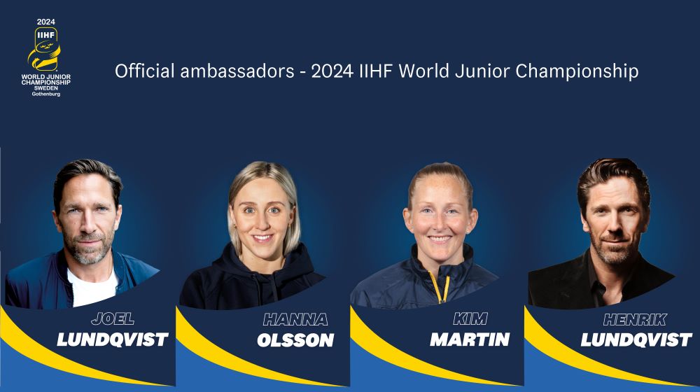 Official Ambassadors Ready For The 2024 IIHF World Junior Championship   Ambassadors 1000x560px Eng 